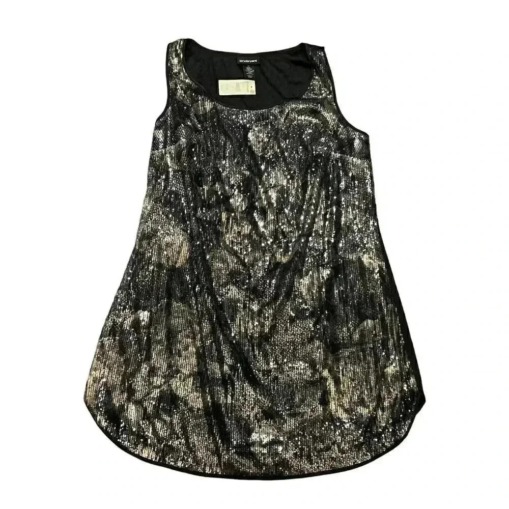 Lane Bryant Sequin Graphic Floral Abstract Print Party Mini Dress Size 14 NWT